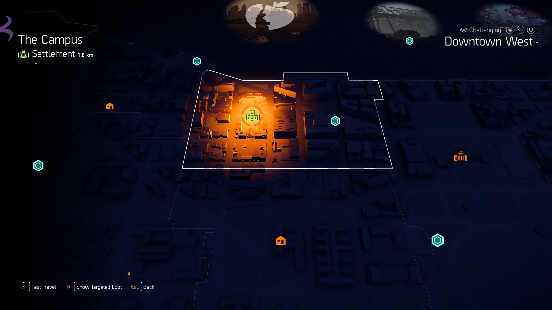 The Campus Settlement in The Division 2 (Image via Ubisoft)